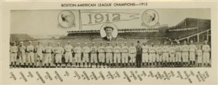 1912 Boston Red Sox American League Champions Team Photo (50th anniversary)